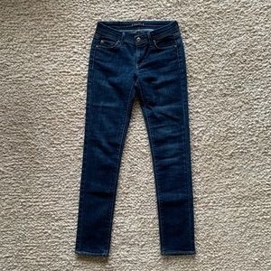 Fidelity Denim Dark Wash Skinny Jeans Size 24